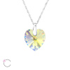 Stříbrný řetízek se swarovski krystalem OLIVIE.CZ