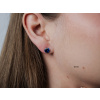 Stříbrné náušnice MODRÉ od Olivie.
