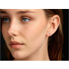 9981 Stříbrné náušnice 3mm MOISSANITE
