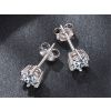 Stříbrné náušnice 5mm MOISSANITE od Olivie.
