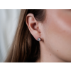 Stříbrné náušnice 6,5mm MOISSANITE od Olivie.