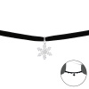 CHOKER NÁHRDELNÍK SNĚHOVÁ VLOČKA