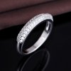 Stříbrný prsten s čirými zirkony od Olivie