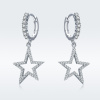 Stříbrné náušnice HVĚZDA