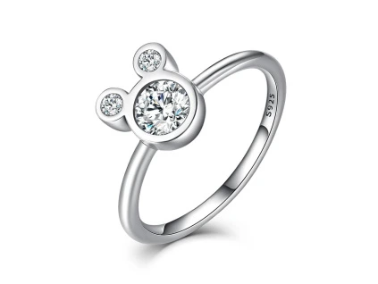 Stříbrný prsten MICKEY MOUSE myš