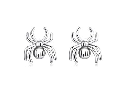 Stříbrné náušnice PAVOUK od olivie.cz