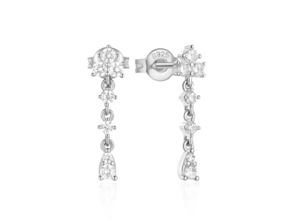 Stříbrné náušnice ELSA.