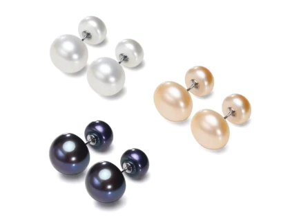 Oboustranné náušnice PERLY AAA od Olivie.