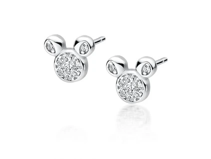 2682 Stříbrné náušnice MOUSE