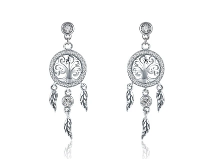  Stříbrné náušnice LAPAČ SNŮ