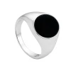 Masivní moderní pánský prsten ČERNÝ ONYX.