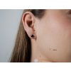 9900 Stříbrné náušnice BLACK RHODIUM  Ag 925; ≤0,6 g.