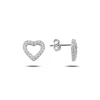 Stříbrné náušnice SRDCE