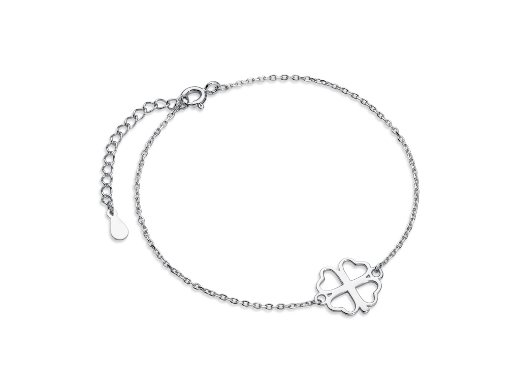 Strieborný náramok ČTYŘLÍSTEK od Olivie.
