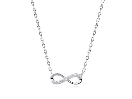 Strieborný náhrdelník NEKONEČNO od Olivie.