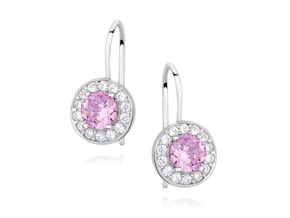 Detské jemné strieborné náušnice so zapínaním na uzatvárateľný háčik.