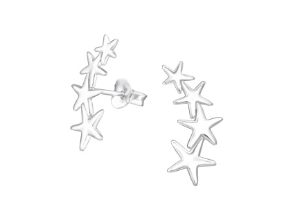 Strieborné náušnice STAR od Olivie.