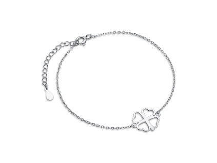 Strieborný náramok ŠTVORLÍSTOK od Olivie.