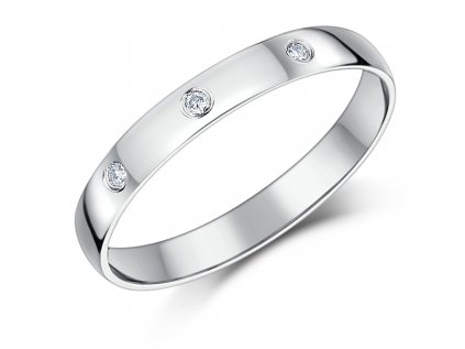 Snubný strieborný prsteň pre mužov aj ženu