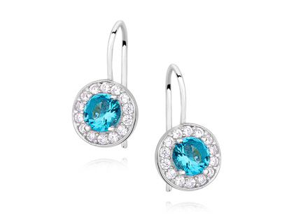 Detské strieborné náušnice AQUA od Olivie.