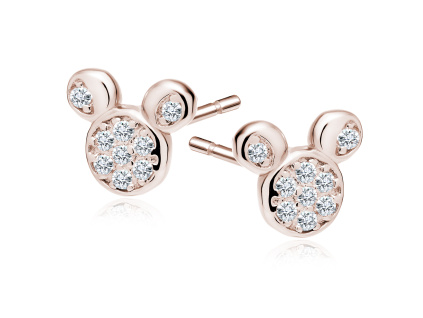 Strieborné náušnice ROSE MOUSE od OLIVIE,