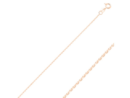 ROSE 50cm stříbrný řetízek růžově zlacený OLIVIE.cz