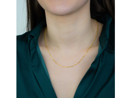 GOLD TWISTED 45cm strieborná retiazka od OLIVIE.sk