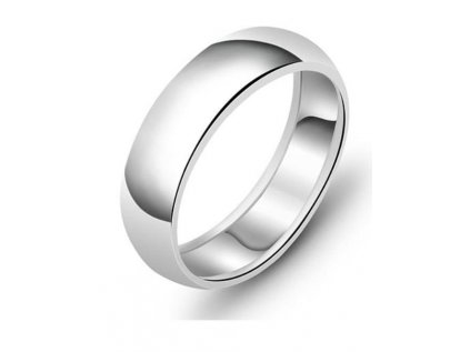 Snubný strieborný prsteň CLASSIC od OLIVIE hladký, vysoko leštený