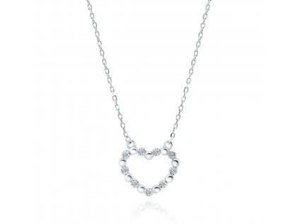 Strieborný náhrdelník SRDIEČKO kúpite v internetovom obchode OLIVIE. Rýchle odoslanie, všetko skladom! Najkrajší darček pre zamilovaných k Valentínovi, Vianociam alebo narodeninám.