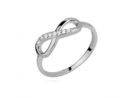 Strieborný prsteň so symbolom NEKONEČNO kúpite v internetovom obchode OLIVIE.sk