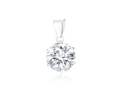 Strieborný prívesok 8mm ZIRKÓN od OLIVIE.cz