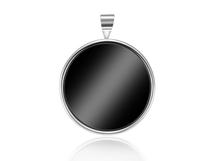 Strieborný prívesok BLACK ONYX, prírodný kameň. Luxusný darček pre mužov, otecka, partnera, manžela. Kúpite u OLIVIE.sk
