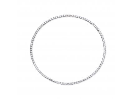Strieborný tenisový 40cm/4mm náhrdelník zo strieborníctva OLIVIE. Luxusný a hodnotný darček pre ženu k narodeninám, Vianociam alebo výročiu.