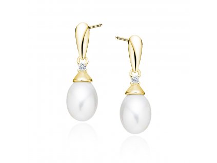 Strieborné náušnice PERLA od OLIVIE perlové luxusné