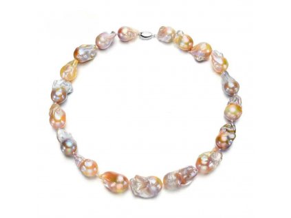 Perlový náhrdelník BAROKO zo zmiešaných barokových perál zo strieborníctva OLIVIE.