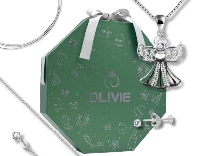 Adventný kalendár ANJEL plný šperkov na Vianoce od OLIVIE