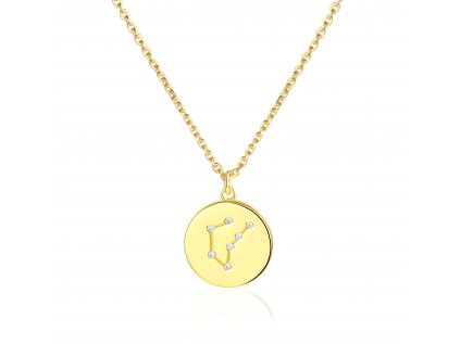 Strieborný náhrdelník súhvezdia zverokruhu KOZOROH GOLD - dokonalý narodeninový darček zo strieborníctva OLIVIE.