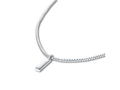25637 stribrny luxusni moderni pansky nahrdelnik 60 5cm box s destickou ke gravirovani stribrnictvi olivie
