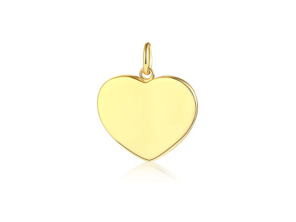 25649 privesek srdce gold je pozlaceny vyrobeny ze stribra ryzosti 925 1000 a je vhodny ke gravirovani stribrnictvi olivie krasny darek z lasky