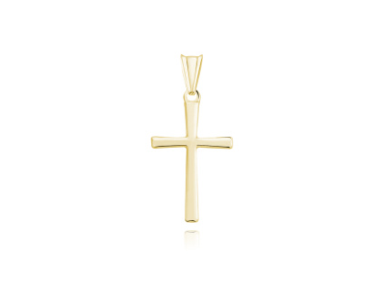 Strieborný prívesok KRÍŽOK GOLD pozlátený 24K zlatom zo strieborníctva OLIVIE.