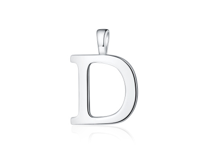 Strieborný prívesok PÍSMENO "D" zo strieborníctva OLIVIE. Krásny darček pre muža.