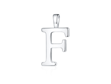 Strieborný prívesok PÍSMENO "F" zo strieborníctva OLIVIE. Krásny darček pre muža.