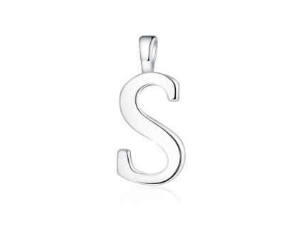 Strieborný prívesok PÍSMENO "S" pre mužov aj ženy od OLIVIE.