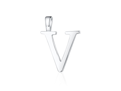 Strieborný prívesok PÍSMENO "V" - autorský šperk z OLIVIE.