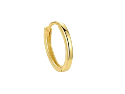 Strieborný 18mm KRÚŽOK GOLD 1 ks od OLIVIE.sk