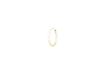 Strieborný 10mm KRÚŽOK GOLD od OLIVIE.cz