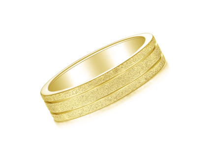 28540 stribrny snubni prsten benatky gold 5 mm v nadstandardni kvalite je pozlaceny 18k zlatem rodinne sperkarstvi olivie