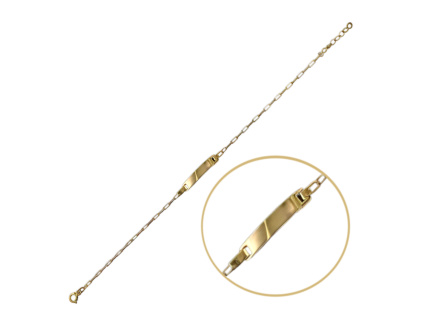 29335 minet elegantni zlaty naramek au 585 1000