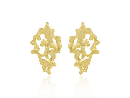 Nádherné matné náušnice BOHO GOLD s originálnym dizajnom sú perfektné na svadby, oslavy a večierky od OLIVIE.