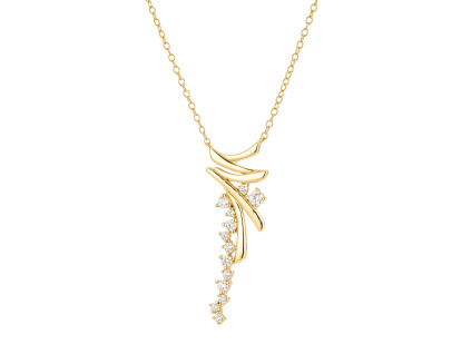 Strieborný svadobný náhrdelník GOLD od Olivie.